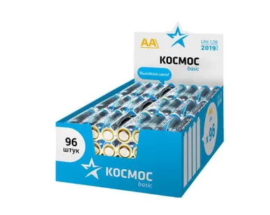 фото Элемент питания алкалиновый LR6 (уп.96шт) Космос KOCLR6_96BOX
