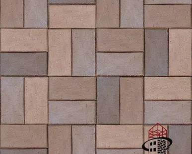 фото Клинкер тротуарный красный "Глазго" флешинг ЛСР Design