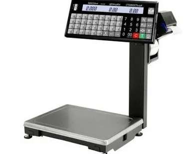 фото Печатающие торговые весы ВПМ-6.2-Т с отделительной пластиной