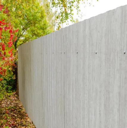 Фото №0 Забор из двустороннего профнастила Белёный Дуб