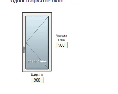 фото Окно пластиковое 3-х камерный профиль Goodwin 583, 800*500 мм