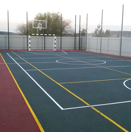 Фото №2 Укладка резинового покрытия