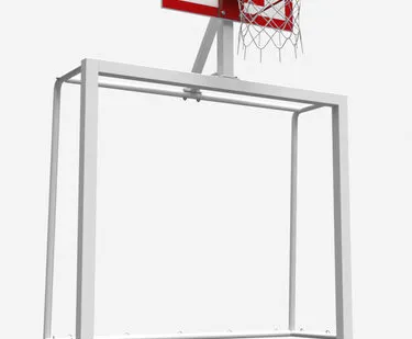 фото Детские минифутбольные ворота со щитом, бетонируемые