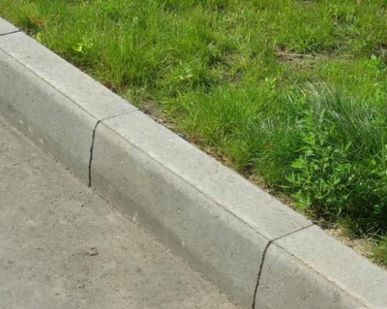 фото Установка бордюра дорожного