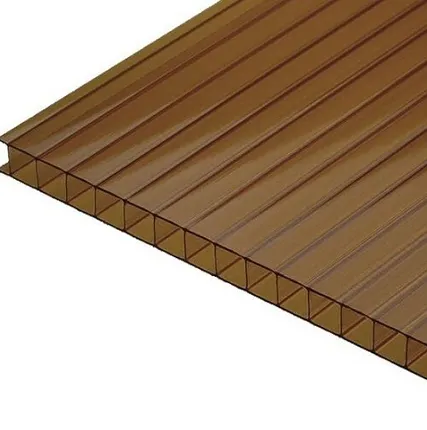 Фото №0 Поликарбонат Сотовый 2100х12000х4 Бронза SOTALIGHT