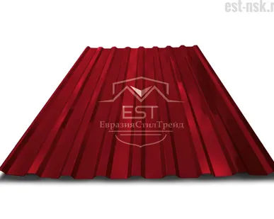 фото Профнастил МП-20х1100 Pe 0.5 | RAL 3005 Красное вино