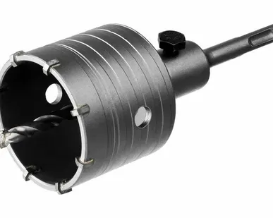 фото Коронка по бетону СИБИН SDS+ в сборе d=65мм