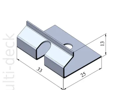 фото Металлическая клипса-М (Multi Plast Pro 27х150х3000) стартовая