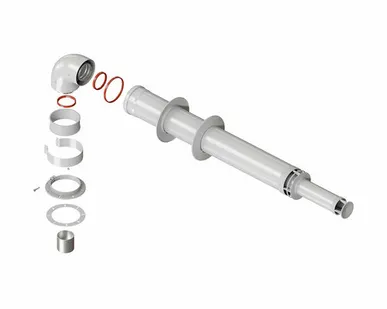 фото Комплект дымохода универсальный Krats "антилёд" 60/100-1000 мм