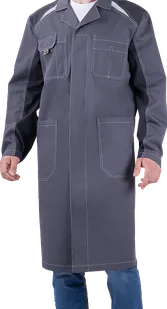 фото Халат ТУРБО SAFETY летний, серый-т.серый