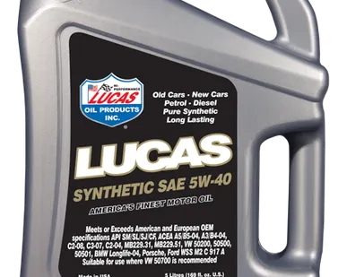 фото Lucas Synthetic High Performance Motor Oil 5W-40 5л