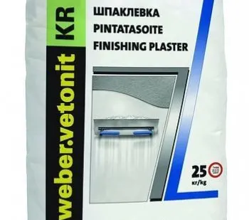 фото Weber.vetonit KR Шпаклевка финишная на органическом связующем 25кг