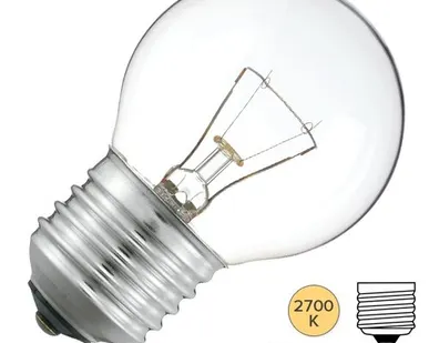 фото Лампа накаливания шарик PHILIPS STANDART P45 CL 40W E27 230V (ЛОН) (926000006412)