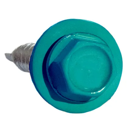 Фото №0 Саморез 4,8х35 HARDWEX оцинкованный RAL 5015 Синее небо под насадку для крепления кровельного листа к деревянным конструкциям 00000016792