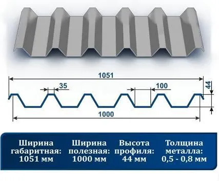 Фото №0 Профнастил С-44 окрашенный 7004 светло-серый