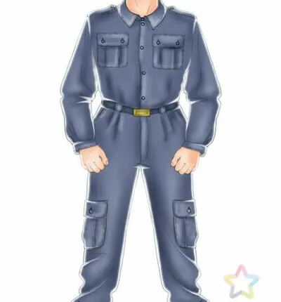 Фото №0 Выкройка: рубашка форменная милицейская от 1 шт.