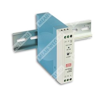 фото MDR- 20-24 MEAN WELL Блок питания 24VDC 20W на DIN-рейку