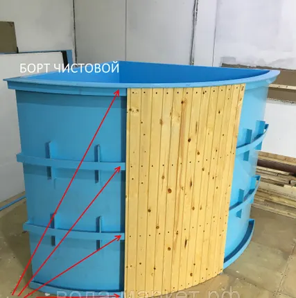 Фото №0 Бассейн пластиковый для дома в баню и сауну