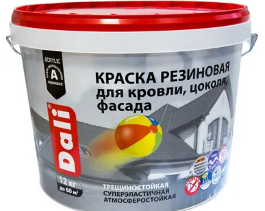 фото Краска вд резиновая  12кг черный DALI Рогнеда '