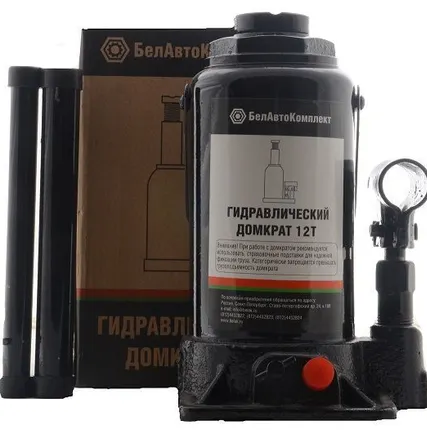 Фото №0 Домкрат гидравлический 12т (TUV, 2 клапана) БАК в.п.200-385мм