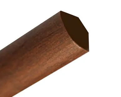 фото ИДЕАЛ Угол вспененный округлый Четверть 1/4 2,7м Каштан *1/50