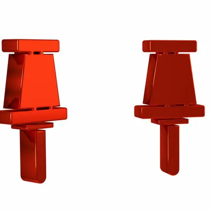 Фото №0 Зажим СВП Флажок 1,5 мм оранжевый ADMIRAL