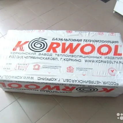 Фото №0 Утеплитель базальтовый KORWOOL СТАНДАРТ Плотность 40 кг/м2