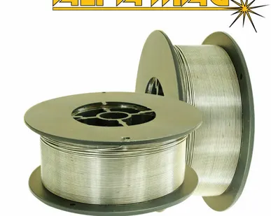 фото Проволока сварочная порошковая самозащитная AlfaMag E71T-GS ф=0,8 мм (пластик, 1кг) голубой