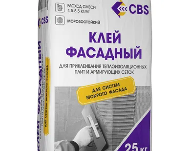 фото Клей CBS ФАСАДНЫЙ для систем фасадного утепления 25кг