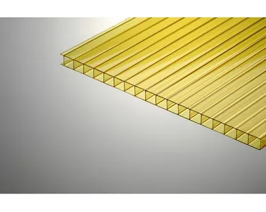 фото Сотовый поликарбонат 2100х6000х6мм (желтый) Соталюкс 0,77 кг/м2