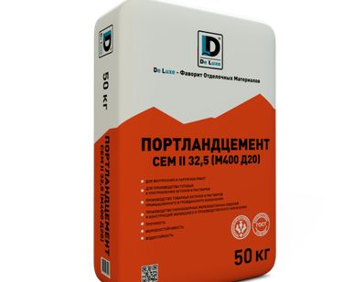 фото De Luxe ПОРТЛАНДЦЕМЕНТ СЕМ II 32,5 (М400 Д20)