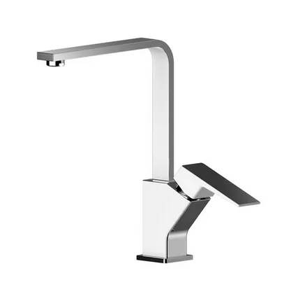 Фото №0 смеситель для кухни ARGOtech GRANO однорычажный латунь хром/белый