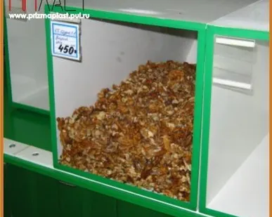 фото Изготовление торговых коробов для сыпучих продуктов