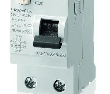 фото Выключатель дифференциального тока (УЗО) 2п 25А 30мА тип AC FH202 ABB 2CSF202004R1250