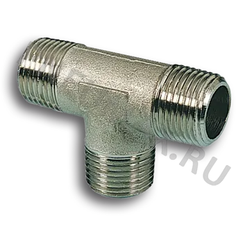 Фото №0 11618 - Фитинг - тройник резьбовой наруж. резьба R1/8"