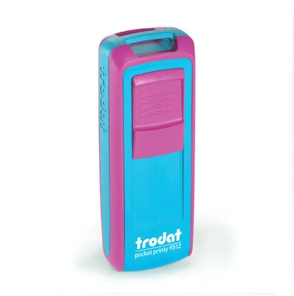 Фото №0 Печати-С 9512 TRODAT POCKET PRINTY КАРМАННЫЙ ШТАМП 47х18мм (Фуксия/бирюзовый, Синий)