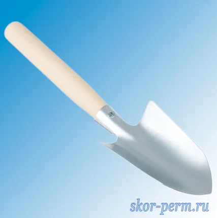 Фото №0 Совок посадочный оцинкованный, с черенком