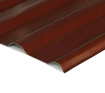 фото Профнастил МП-18, 1150х2000 мм, 0.45 мм, 2.3 м², коричневый