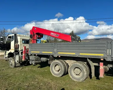 фото Аренда и услуги манипулятора с буровой установкой, борт 15 тонн, 8 метров. Есть люлька