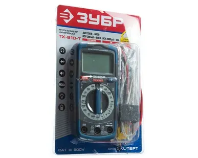 фото Мультиметр ЗУБР ЭКСПЕРТ ТХ-810-Т цифровой 59810