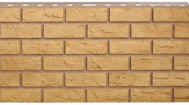 фото Фасадная панель Кирпич (жёлтый)