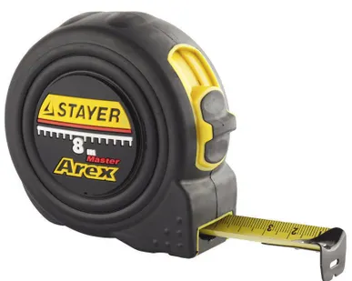 фото Рулетка STAYER "PROFI" "AREX",двухкомп. противоуд. корпус 10м.
