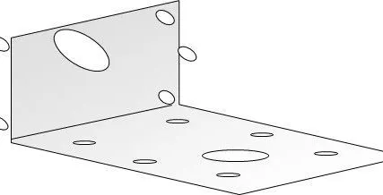 Фото №0 Крепежный уголок KU 70(65)/70(65)/55/2 мм