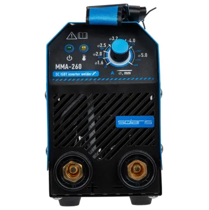 Фото №2 Сварочный инверторный аппарат Solaris MMA-260, 20-250 А, электрод 1.6-5 мм, ПВ 70%