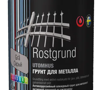 фото Landora Rustgrund Gra/ Ландора Ростгрунд Грунт по металлу антикоррозийный