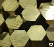 фото Шестигранник латунный л 63