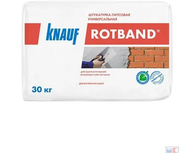 фото ШТУКАТУРКА ГИПСОВАЯ РОТБАНД 30 КГ