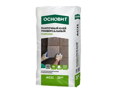 фото Плиточный клей ОСНОВИТ СТАРПЛИКС АС11, 25 кг