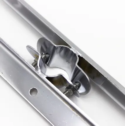 Фото №0 Полкодержатель на трубе d=25мм двойной, хром