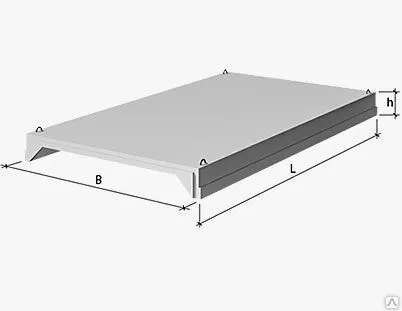 Фото №0 Плита покрытия (ребристая) 1П4-5АШвт